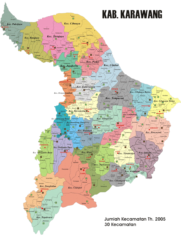 Peta Kabupaten Karawang